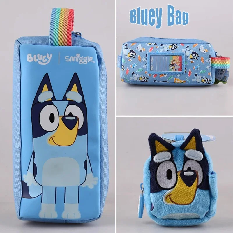 

Канцелярская сумка ELK Bluey, маленькая плюшевая сумка Bluey, канцелярские принадлежности, портативная вместительная сумка для карандашей для студентов, сумка для обучения, брелок в подарок