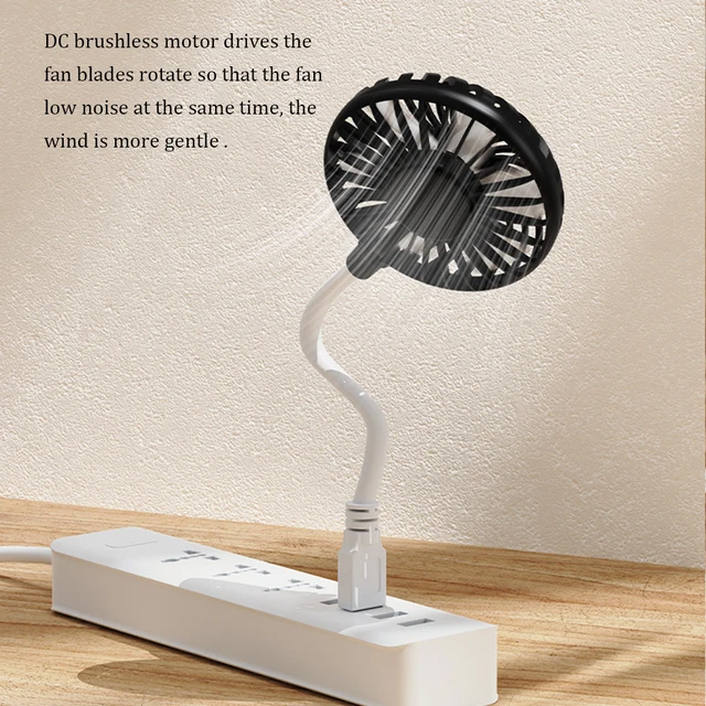 USB Rechargeable Handheld Fan Silent Cooling Power Bank