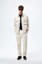  Men Spring Tooling Wind Shirt Jacket Long Sleeve Casual Simple Solid Color Outerwear Street Top Male Double Pocket RA Coat 