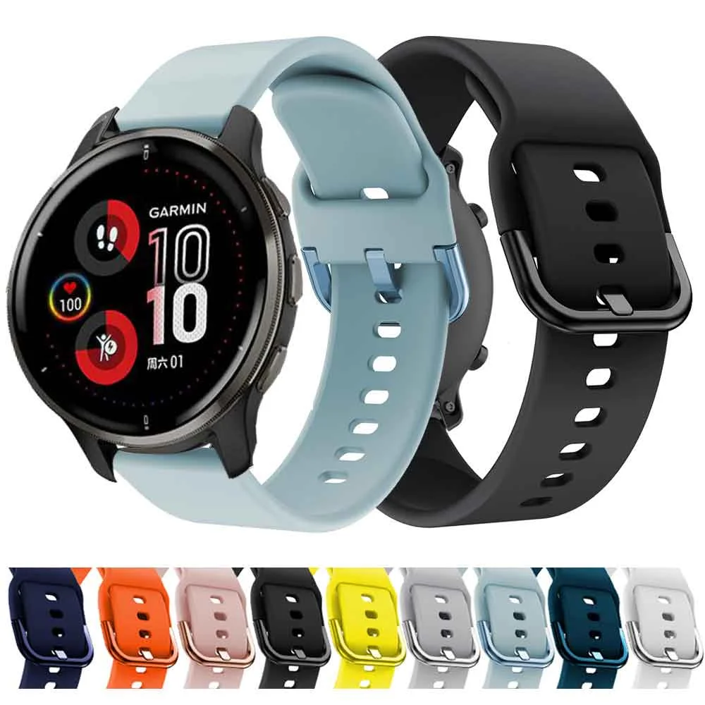 

For Garmin Venu 2 Plus Smart Watch Band Silicone Sport Wrist Strap Replacement Bracelet For GarminMove Sport Watchband