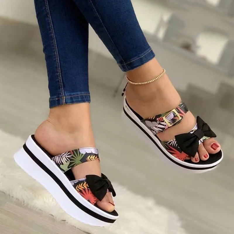 Women Shoes 2022 New Sandals Open Toe Shoes For Women Solid Color Ladies Shoes Casual Beach Wedge Sandals Light Zapatos De Mujer 