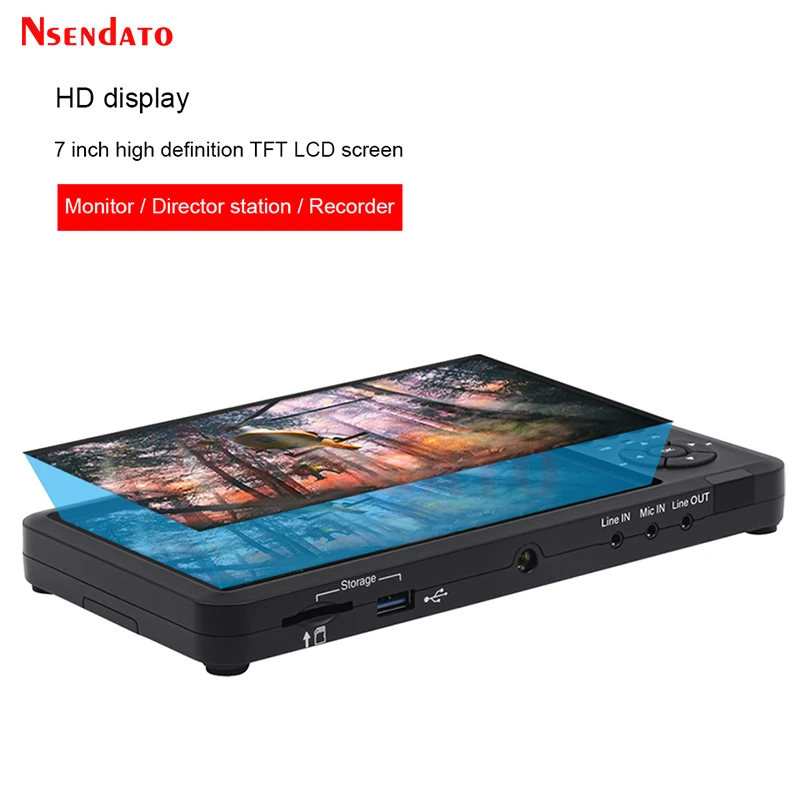 UR500 UR500A HDMI Video Recoder StandAlone Endoscop 4K Switchable PIP POP PMP Camera Video Capture Box With 7 Inch Screen For TV