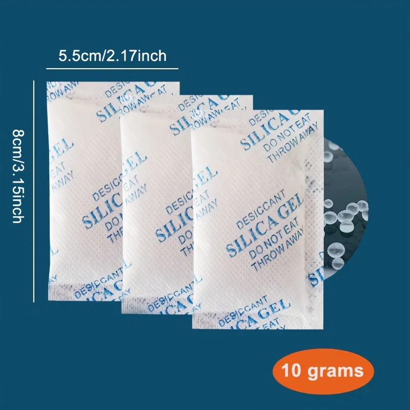 20packs 10g/bag Non-woven Silica Gel Packs Desiccant Dehumidifier for Pet Food Clothes Jewelry Moisture Absorber Anti Humidade 2
