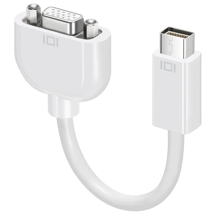 Фото Преобразователь видеокабеля Mini DVI-VGA кабель передачи данных подключается к проектору №1