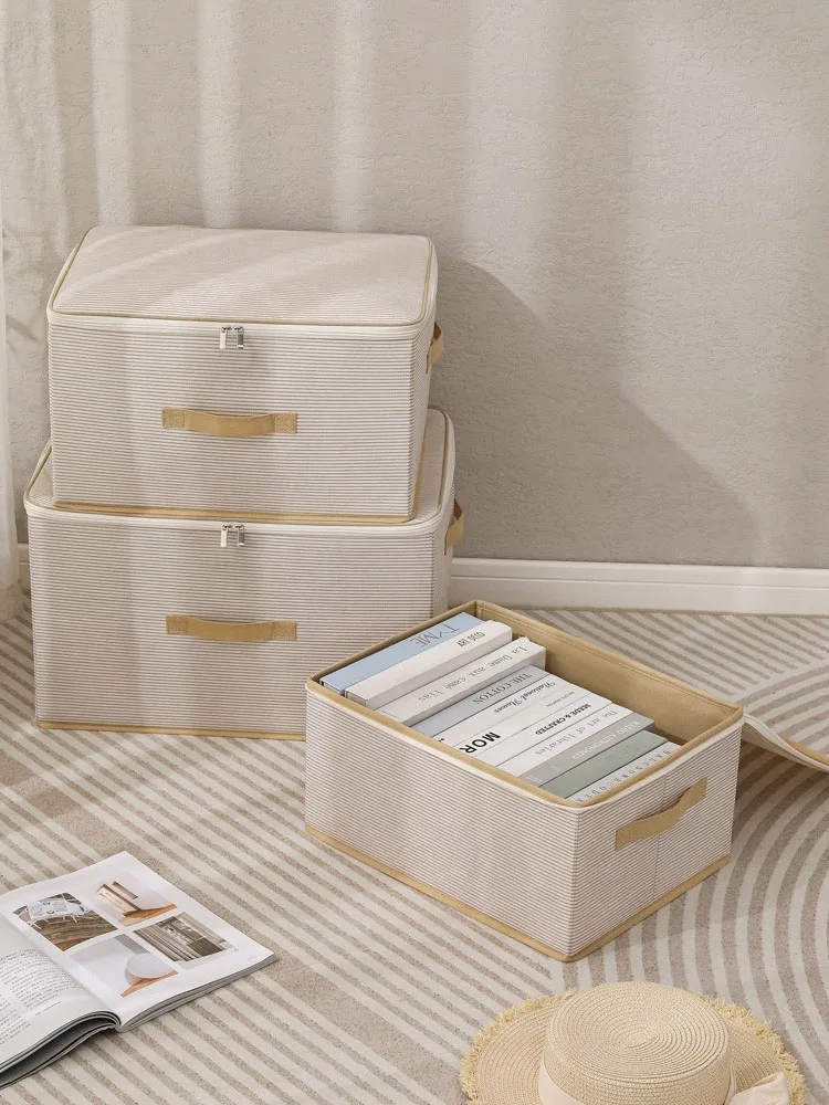 Foldable Household Storage Box for Clothes Pants Snacks Drawer-type Wardrobe Clothing Packing Basket Nonwoven Fabric Artifact 5