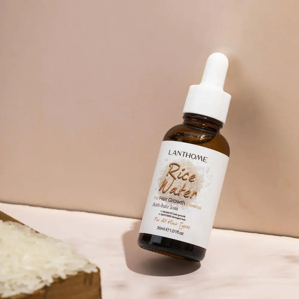 Rice Water Hair Growth Essencial Serum Thickener Regrowth Serum Treatments Oil Fast Grow Hair for Loss Care Products