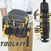 Multifunctional Tool Storage Bag Pouch Belt Electrician Toolkit Drill Waist Bag Wrench Screwdriver Hardware Tool Bags Organizer 1