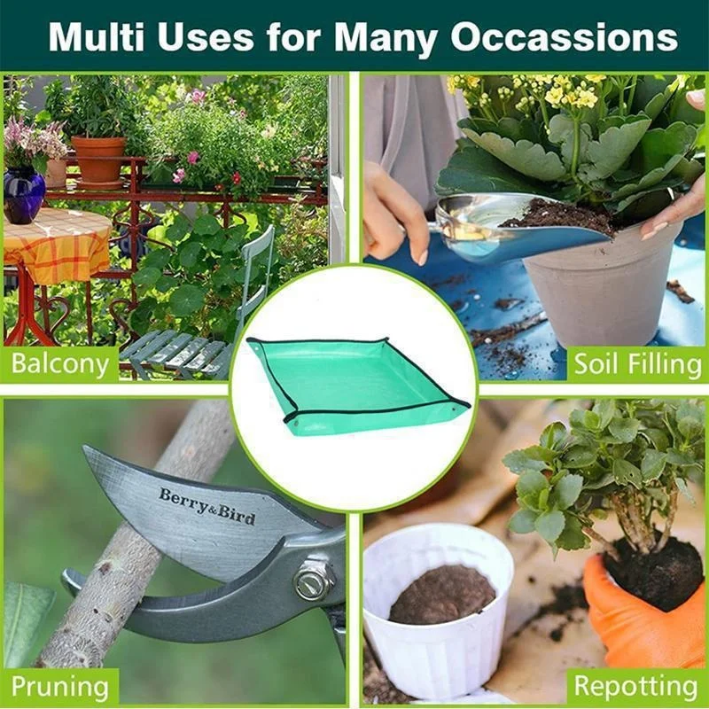 Planting Mat Gardening Potting Pad Foldable Garden Plant Flower Pot Transplanting Waterproof 50cm-100cm