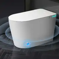 Smart Toilet with 85MM Wider Bidet Seat, Smart Toilet with Bidet Built in, Voice Control, Bubble Shield, AUTO Dual Flush 2