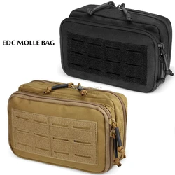 Bolsa táctica EDC para exteriores, riñonera Molle para herramientas EDC con funda de mapa, accesorio Molle, bolsa de utilidad compacta