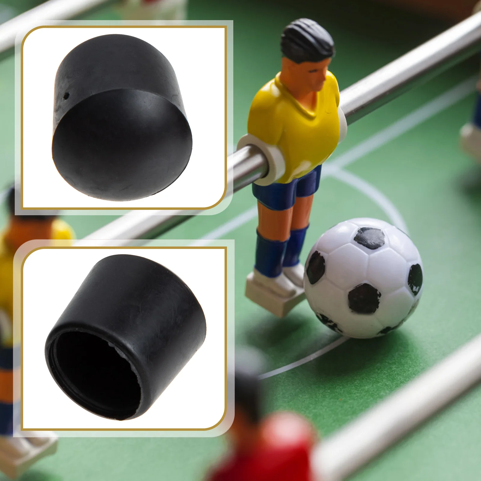Foosball Rod Caps 16Pcs for Table Football Game Tabletop Soccer Game