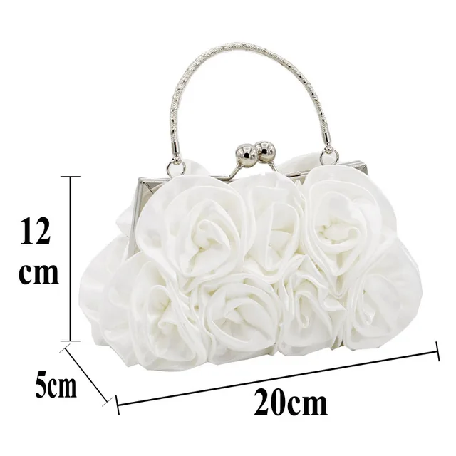 Best Gift For Bridal Clutches Handsewn 14 Rose Flower Handbags For  Bridesmaid Gift Purse Luxury Handbag Satin Cloth Dress Bags