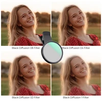 K&F Concept 52mm 1/4 Black Pro Mist Phone Filter Clip on Diffusion Antireflective Coating Filter iPhone Mobile Smart Phone 2