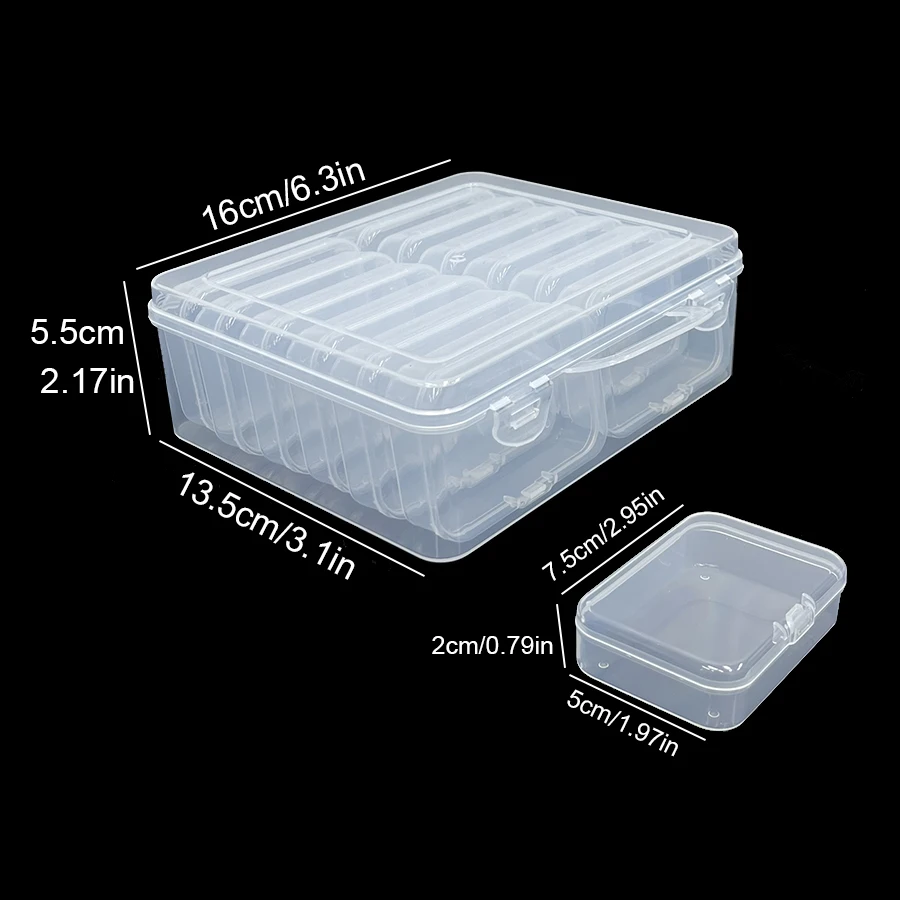 1 Set of 12 Pieces Storage Boxes ,Storage Gift Diamond Painting Stone Beads, Suitable for Diamond Embroidery Box DIY Craft, Stor