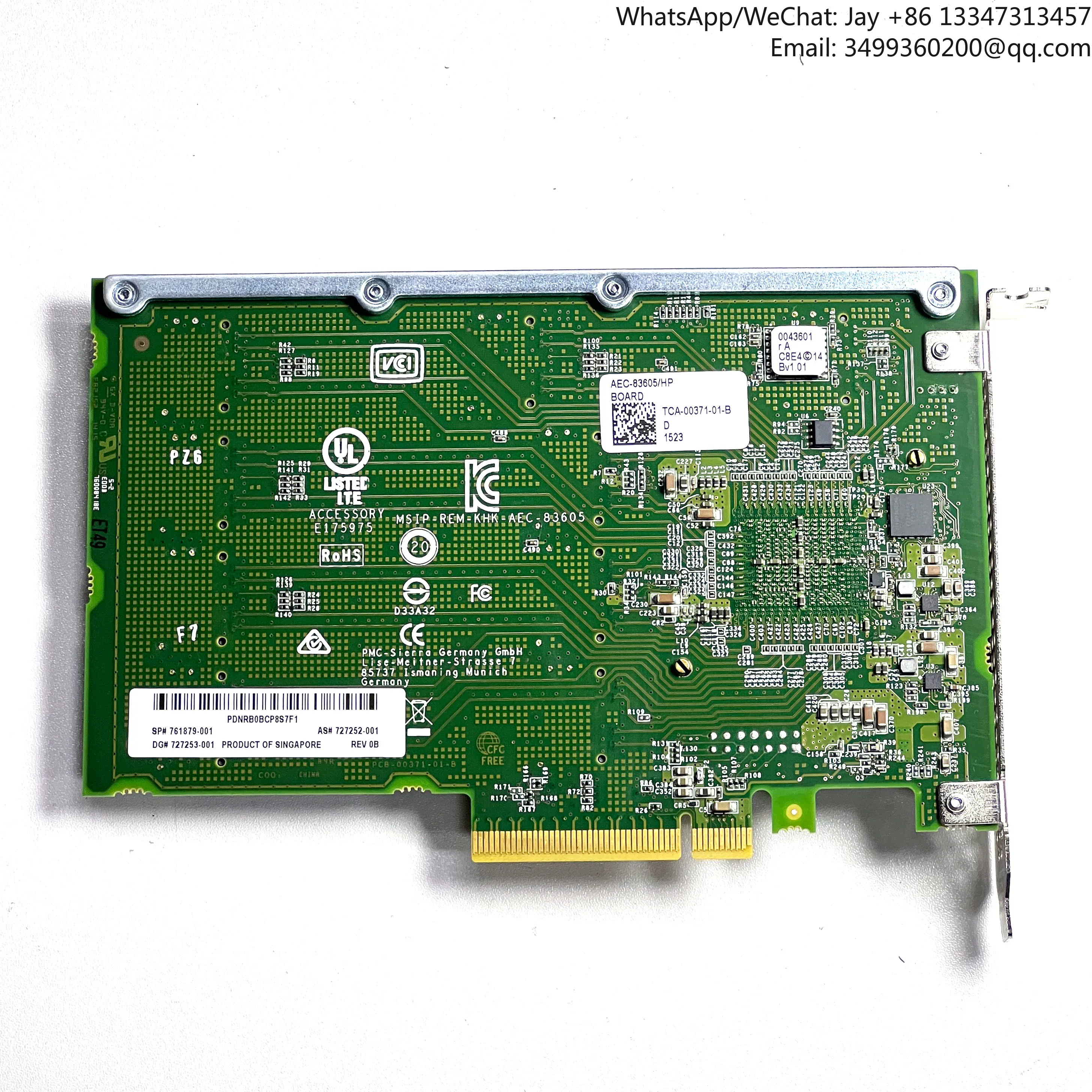 HP AEC-83605 스마트 어레이 12GB PCI-E 3 X8 SAS 확장 카드 벌크 레이드 컨트롤러용