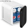Crownful 4L Mini Car Refrigerator 12V/120V Multifunction Fridge Cosmetics Beer Beverage Cooler Warmer Cooler Fridge for Car Home 1