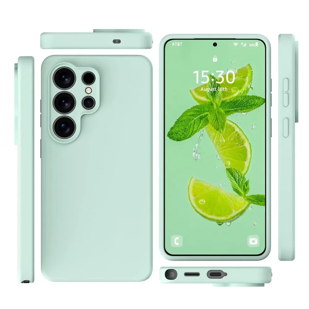Matte Liquid Silicone Slim Case - Candy Pure Color Soft Cover
