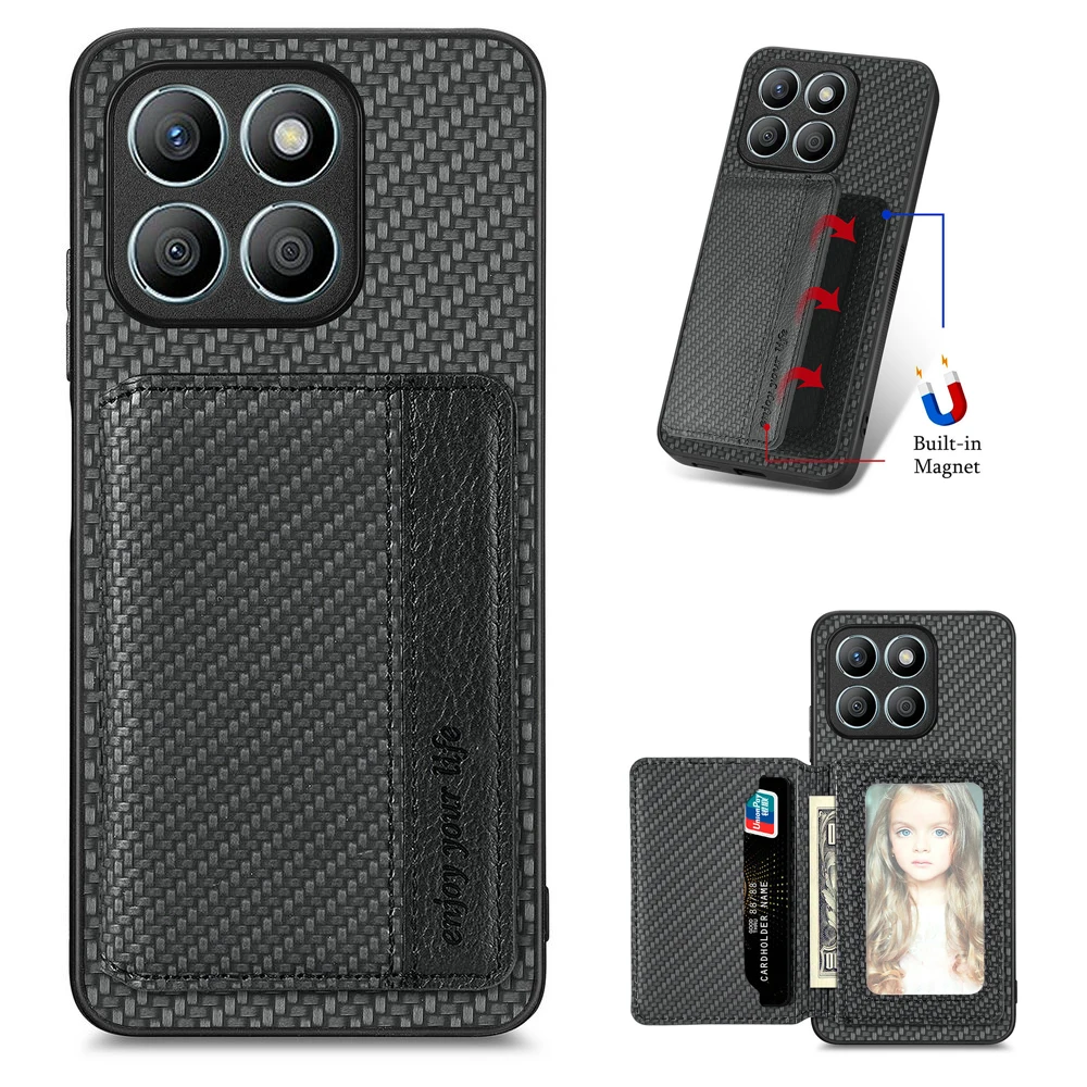 Premium RFID Blocking Leather Wallet Case with Magnetic Closure