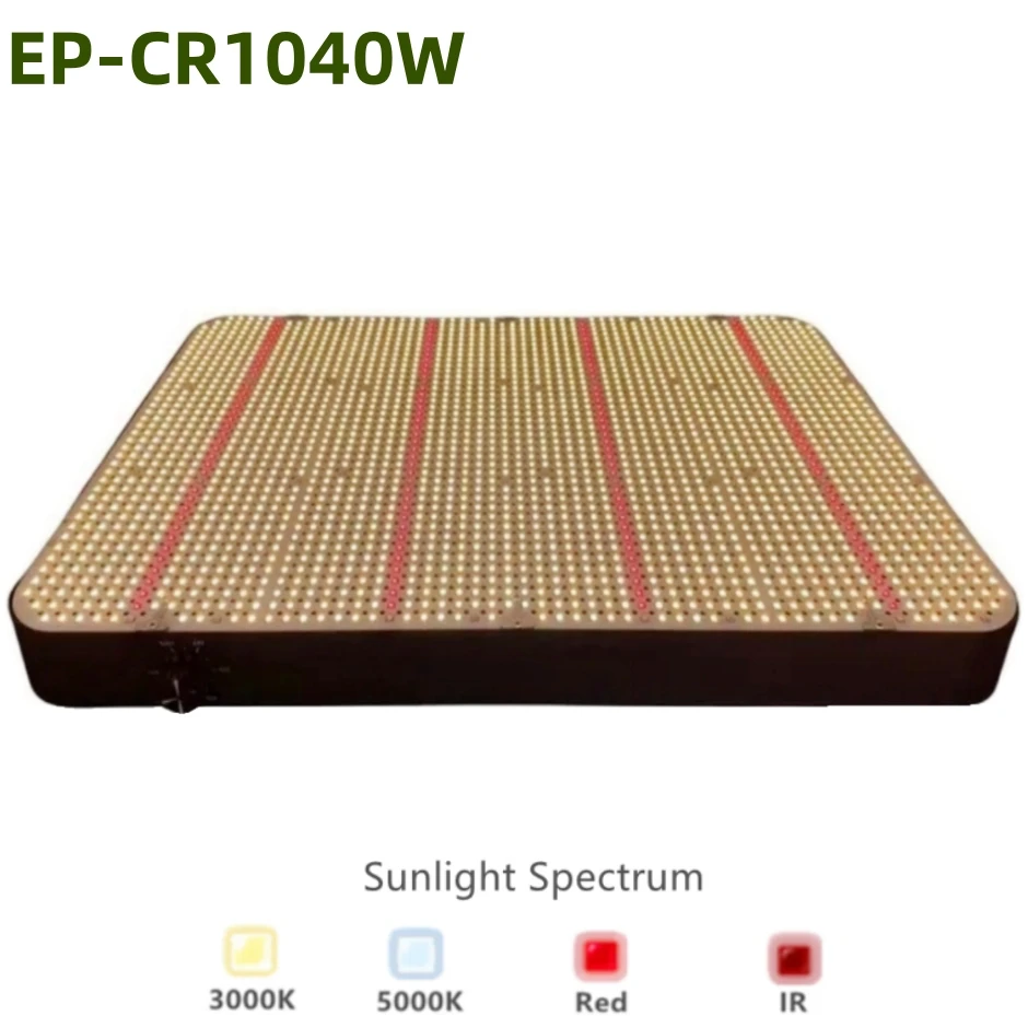 

2023 CR series 1040W светодиодная лампа для роста растений LM281B + QBS 2376 pcs светодиоды, встроенные с вентиляторами 26DB, полный спектр