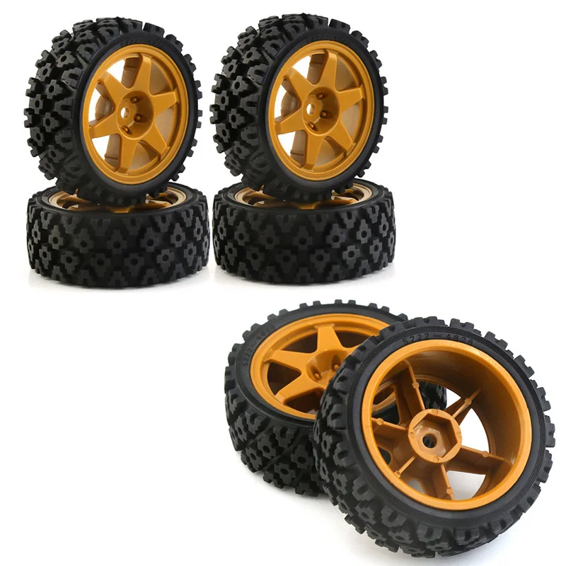 

For HPI RS4 FW06 Tamiya TT01/TT02/XV-01 RC Car 1/10 Simulated Tires Sports RC Car Tires Upgrade Parts Accessories