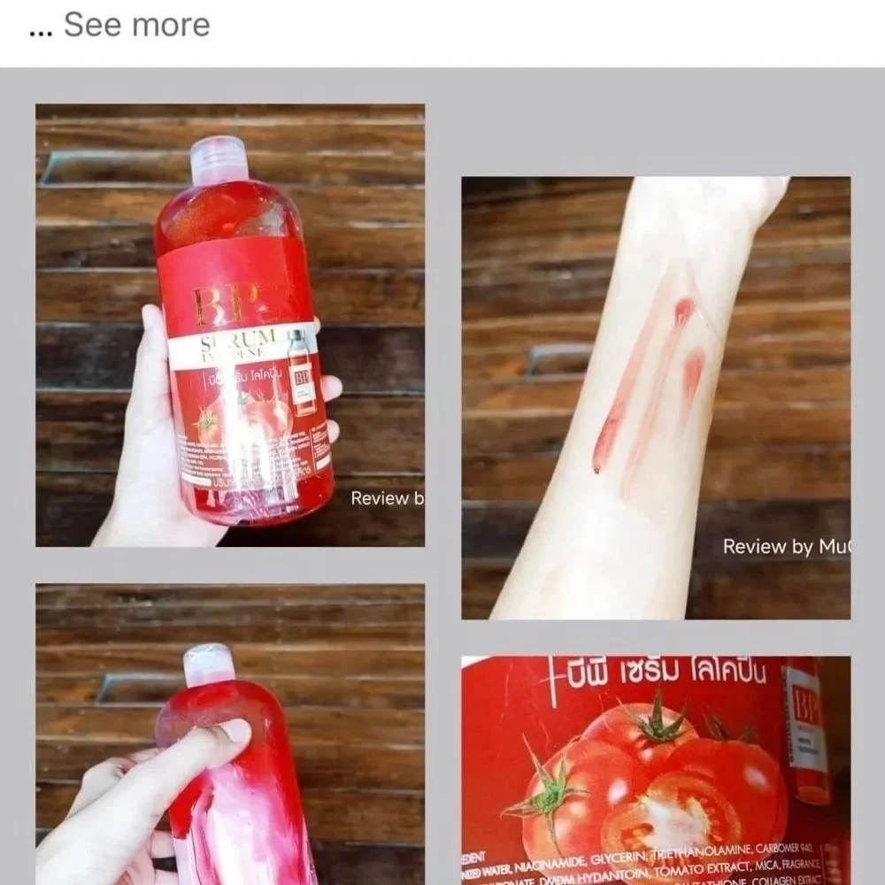 500ml Thailand Body Serum Tomato Whitening Dark Spot Dilution Essense Body Cream 6