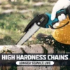 8 Inch Brushless Chain Saw Mini Handheld Pruning Chainsaw Woodworking Electric Saw Cutting Power Tool for Makita 18V Battery 3