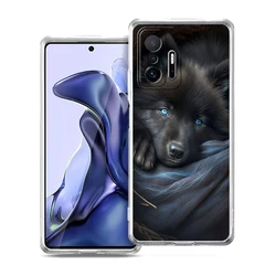 Moon Roaring Wolf Soft Transparent Phone Case Cover - Xiaomi Mi 11X (B1)