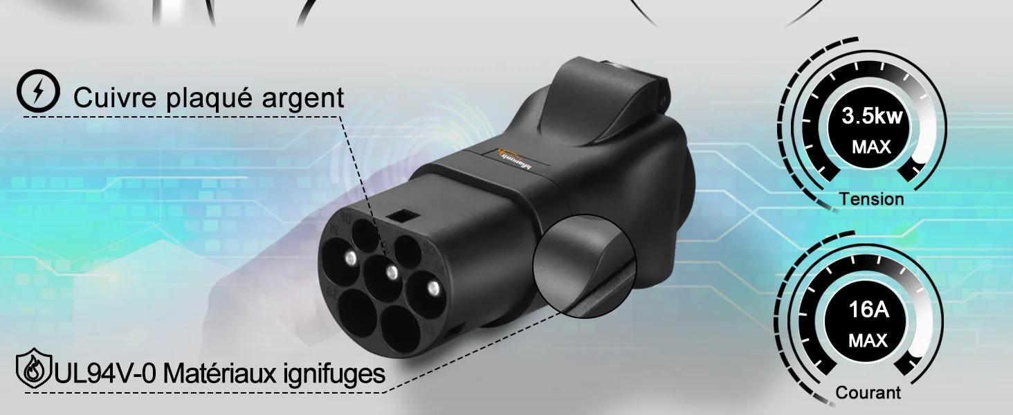 (Not for Type2 EV) Portable 220V Type 2 Male Plug to Schuko Socket EV Charging Adapter For EV Charger EV Connector 8 (Not for Type2 EV) Portable 220V Type 2 Male Plug to Schuko Socket EV Charging Adapter For EV Charger EV Connector 2