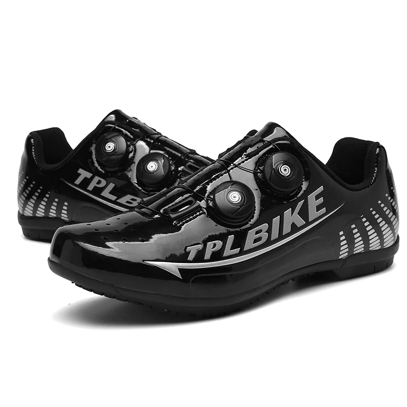 Male Rubber Bicycle Sport Shoes Black White Red Women Outdoor Road Cycling Training Sneakers Comfortable Unisex Bike Shoes