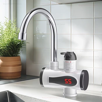 Rubinetto scaldabagno elettrico da cucina Rubinetto acqua calda istantanea Riscaldatore Rubinetto per riscaldamento freddo Scaldabagno istantaneo senza serbatoio 1