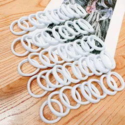 Colorful Elastic Hair Bands & Accessories Set - 20pcs (WHITE)