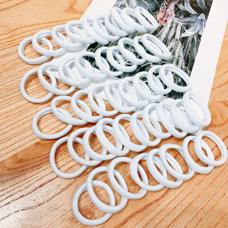50/100 pieces of black and white hair bands, women's hair