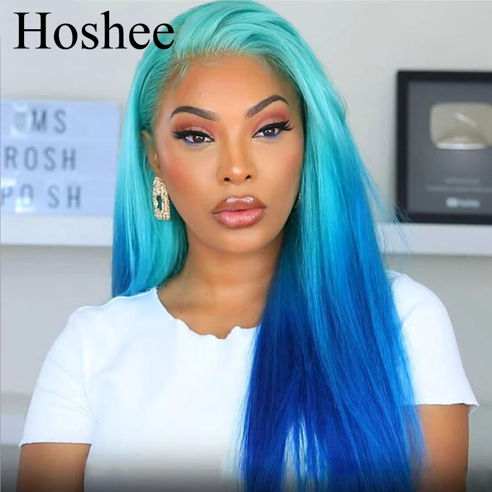 ombre blue wig