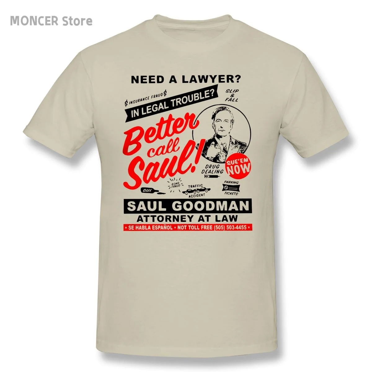 

Need A Lawyer Better Call Saul T Shirt Men's Cotton Hipster T-Shirts Attorney Funny Lawyer Tee Shirt Short Sleeve Tops Adult