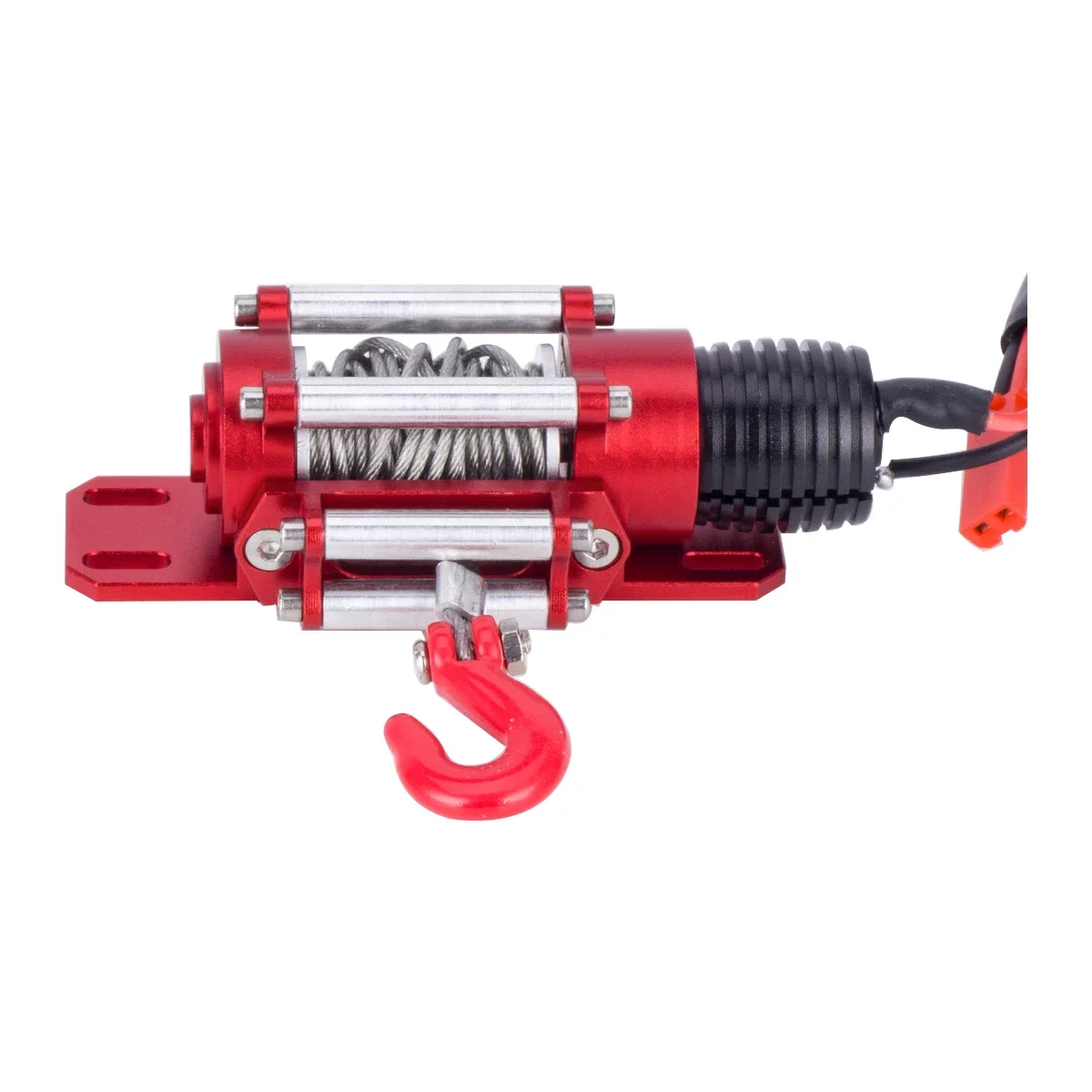 1/10 Scale RC Model Vehicle Crawler Car Accessory Metal Winch With Remote B MU