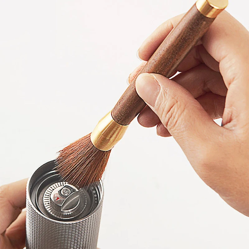 Coffee Grinder Cleaning Brush Set with ABS/Wooden Handle - Effective Espresso and Coffee Residue Remover