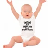 Mom Knows a Lot But Memaw Knows Everything Funny Baby Bodysuits Short Sleeve Summer Newborn Boy Girl Clothes Infant Onesies 1