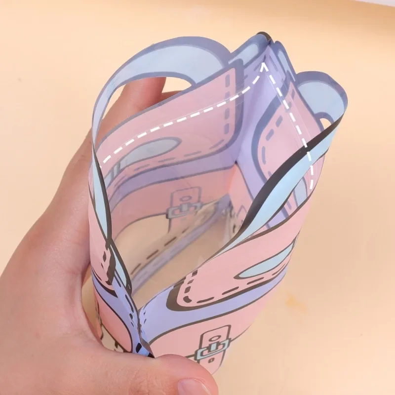 Sealed Bags Cartoon Schoolbag Shape Candy Snack Plastic Packaging Self-lock Zipper 20/5PCS party gift bags