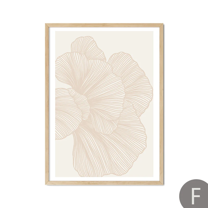 Botanica Verde Abstract Floral Geometric Canvas Art Print