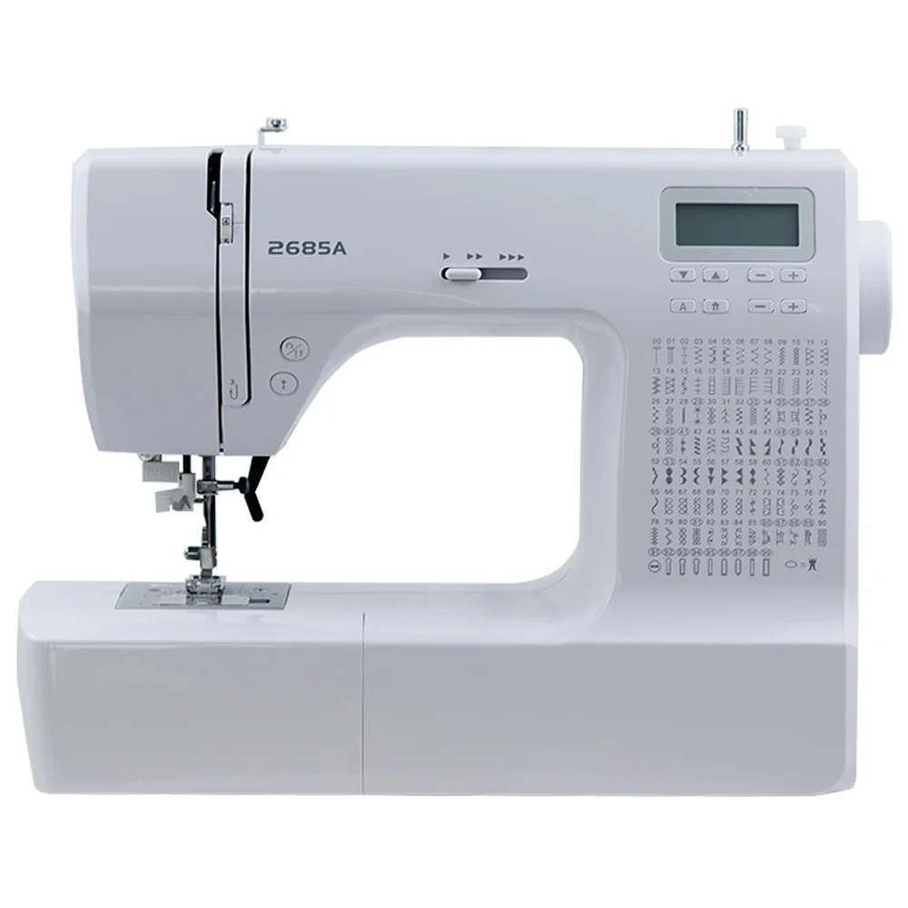 Electronic and electric multifunctional sewing machine, silent, thick buttonhole