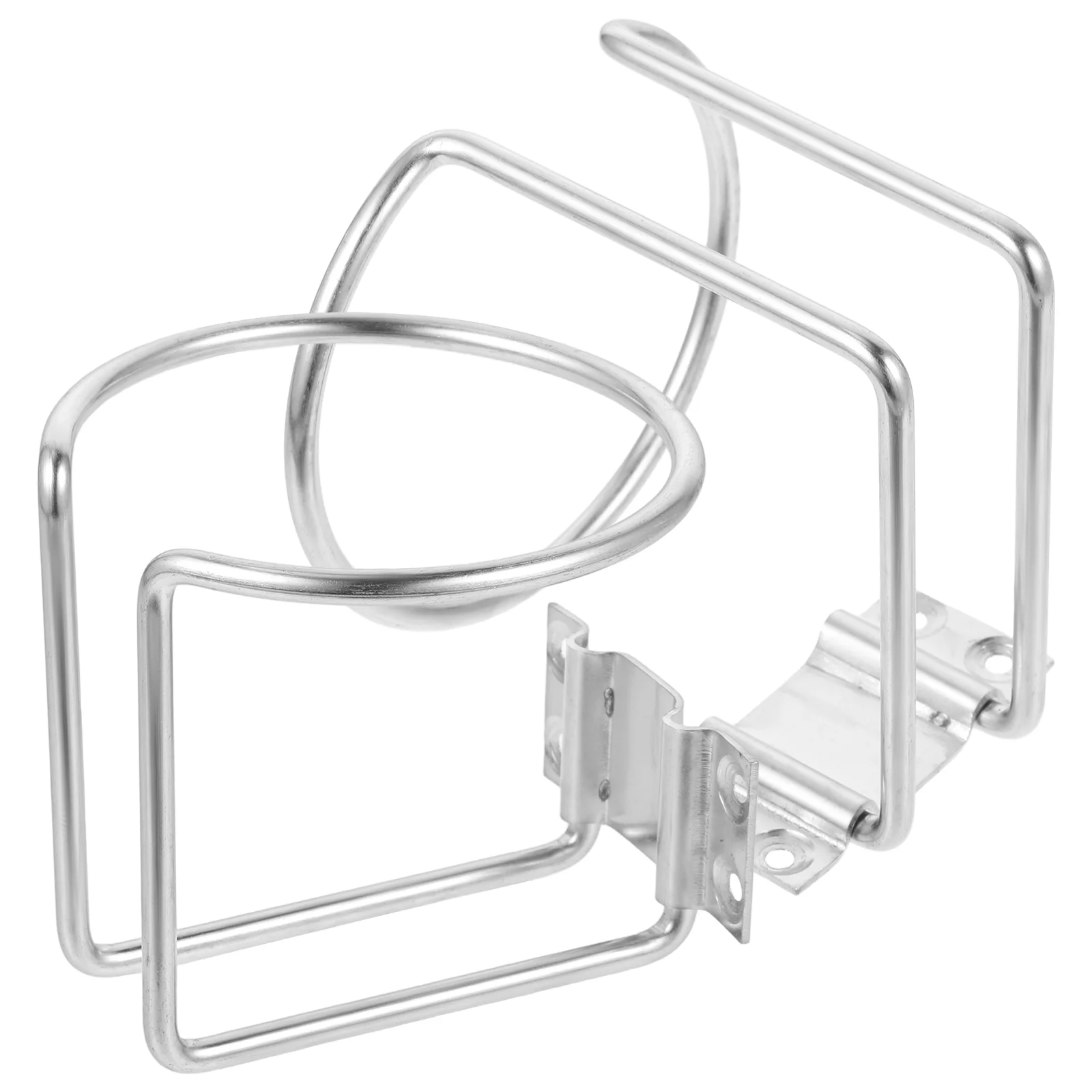 

2pcs Stainless Steel Ring Cup Holder Mobile Holder for Marine Yacht Truck Car Home ( Silver )