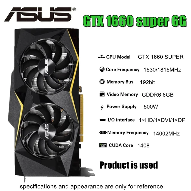 Asus Tuf Gtx 1660 Super 6gb Video Cards Graphic 1660s 6g - Graphics Cards - AliExpress