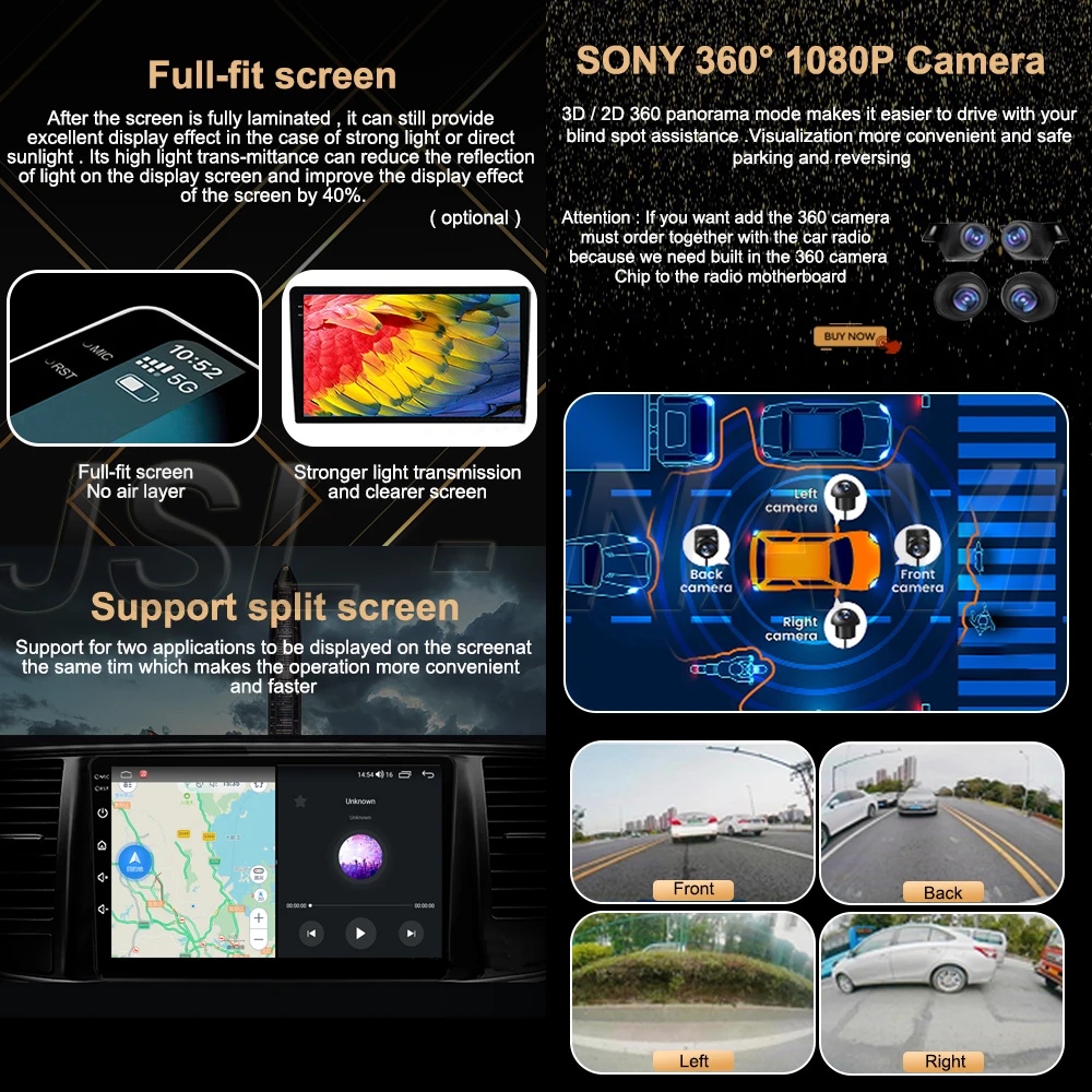 JAC Refine S3 2019 Ƽ̵  ÷̾, ȵ̵ 13 ī÷, ׷  DVD, 2din  