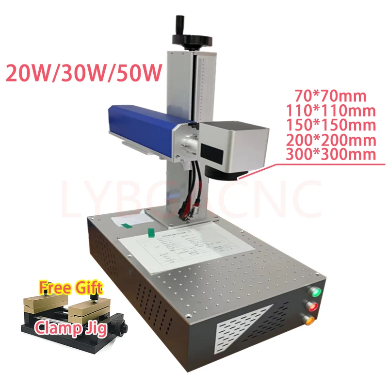 

LY Desktop Raycus Fiber Laser Marking Machine 20W 30W 50W Fiber Laser Engraving for PVC Plastic Stainless Steel Cartoon Package