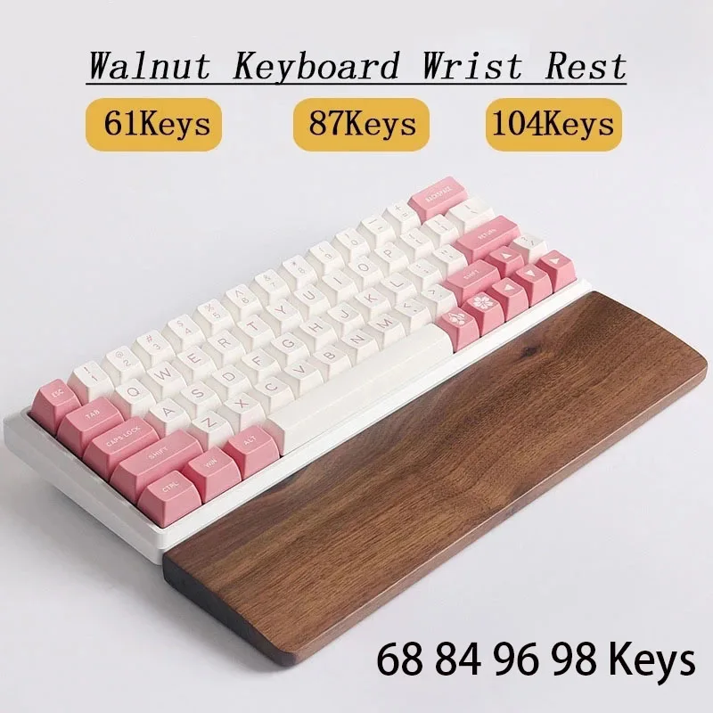 Mechanical Keyboard Walnut Wooden Wrist Rest Support Desk Hand Pad Gamer Wrist Hand Rest