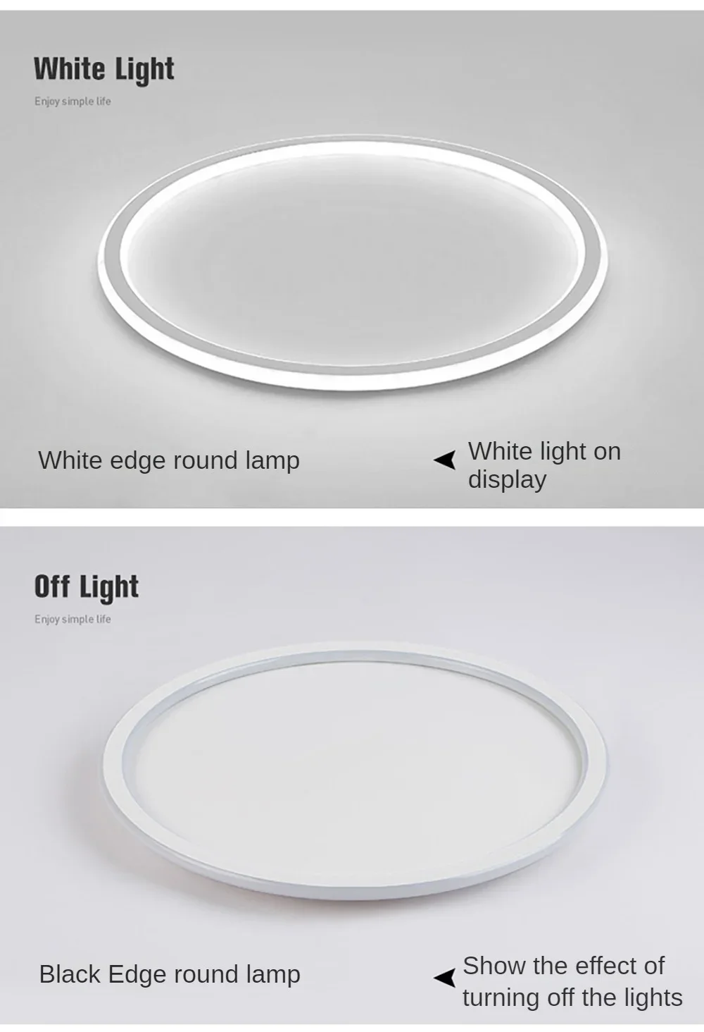 Nordic Minimalist LED Ceiling Light For Bedroom Living Room Sa99a882e7d144cc4bc7eaecd66e5dd36B