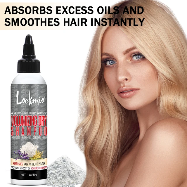 Lockmio volumizing natürliches Reis-Trocken shampoo, das mattes, flauschiges, erfrischendes Haar glättet, absorbiert Öl pulver
