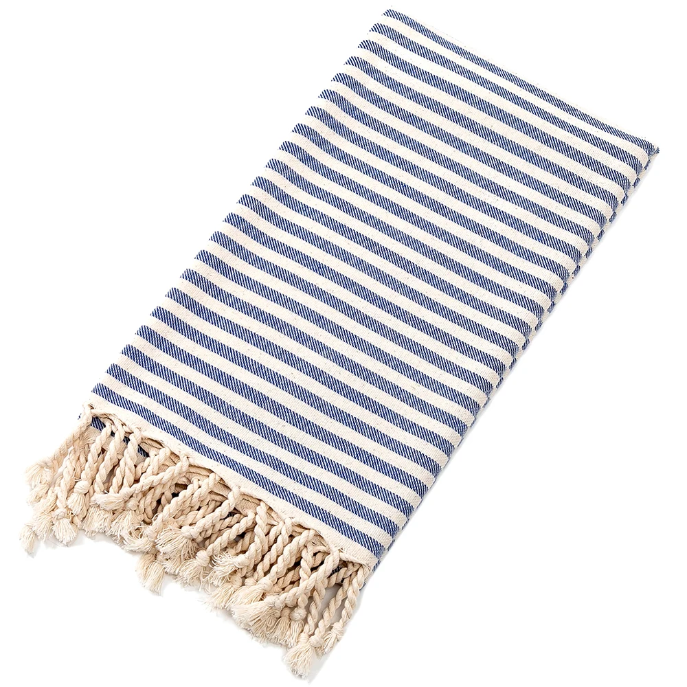 Luxury Striped Tassel Cotton Spa & Beach Towel