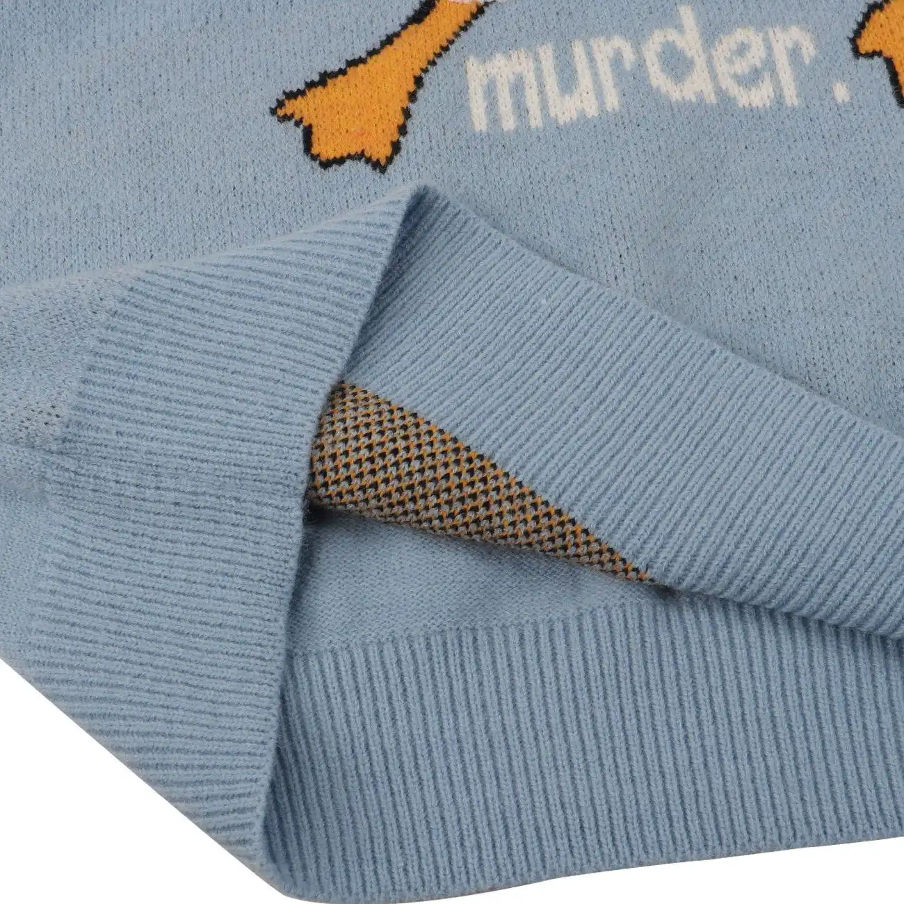 Tedsn Murder Goose Knit Sweater Cartoon 