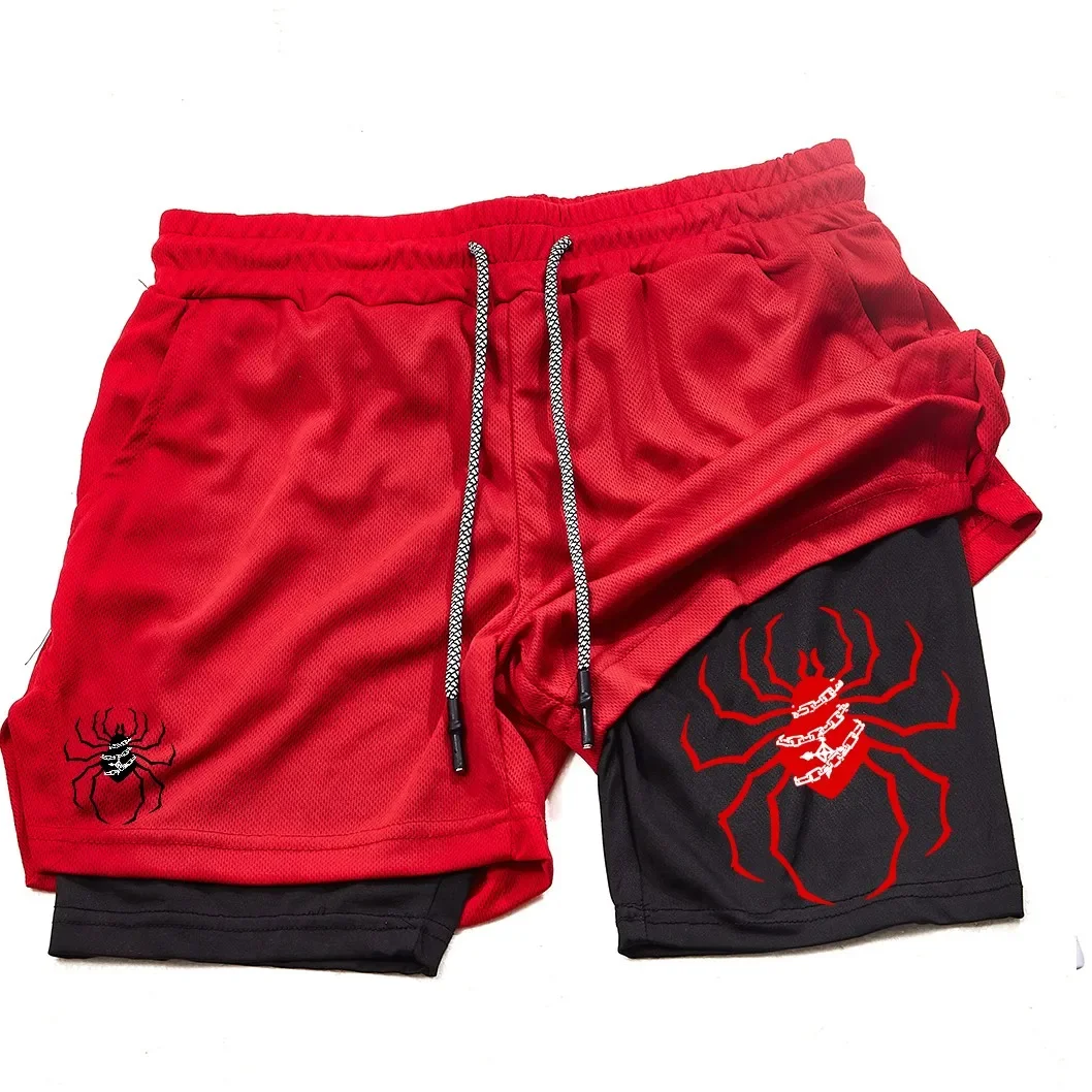 Anime Hunter x Hunter Performance Shorts for Men Breathable Spider Gym Shorts Summer Sports Fitness Workout Jogging Short Pants 3